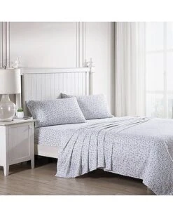 Laura Ashley Bramble Vine Cotton 300TC Sateen Sheet Set Home