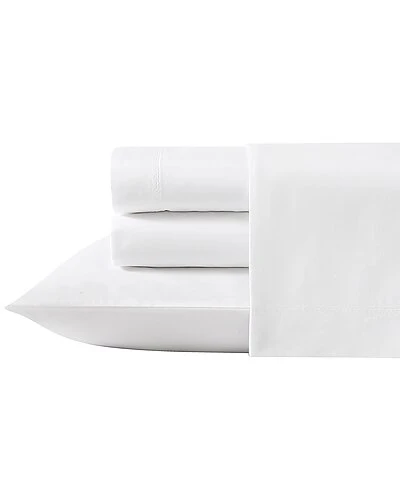 Laura Ashley Solid 100% Cotton 400 Thread Count Percale Sheet Set Home 1 Laura Ashley Solid 100% Cotton 400 Thread Count Percale Sheet Set Home