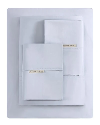 Laura Ashley Cerene Wellness 4Pc Blue Sheet Set Home 2 Laura Ashley Cerene Wellness 4Pc Blue Sheet Set Home - Image 2