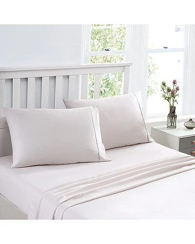 Laura Ashley Cerene Wellness 4Pc Blush Sheet Set Home 1 Laura Ashley Cerene Wellness 4Pc Blush Sheet Set Home