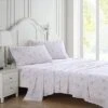 Laura Ashley Garden Muse 4Pc Tea Rose Sheet Set Home
