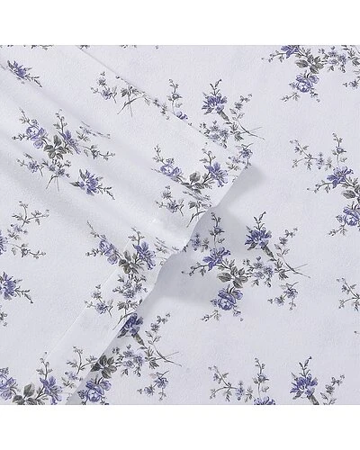 Laura Ashley Jessika 4Pc Periwinkle Sheet Set Home 4 Laura Ashley Jessika 4Pc Periwinkle Sheet Set Home - Image 4