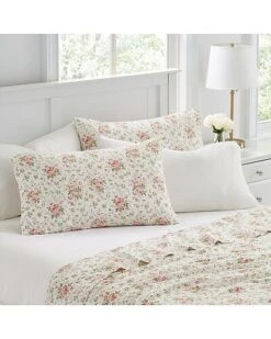 Laura Ashley Marissa 6Pc Coral Sheet Set Home