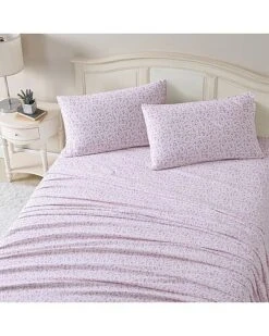Laura Ashley Paisley Prance 4Pc Rose Sheet Set Home