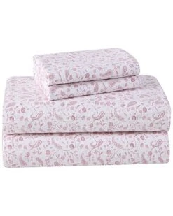 Laura Ashley Paisley Prance 4Pc Rose Sheet Set Home -Laura Ashley 3033919950 RLLD 3