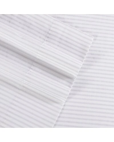 Laura Ashley Ramona 4Pc Grey Sheet Set Home 3 Laura Ashley Ramona 4Pc Grey Sheet Set Home - Image 3