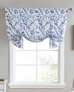 Laura Ashley Elise Pole Top Valance Curtain Home