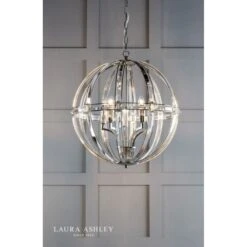 Laura Ashley AIDAN Glass & Polished Chrome 5 Light Globe Chandelier 8 Laura Ashley AIDAN Glass & Polished Chrome 5 Light Globe Chandelier -Laura Ashley aidan glass polished chrome 5 light globe chandelier p20261 40099 image