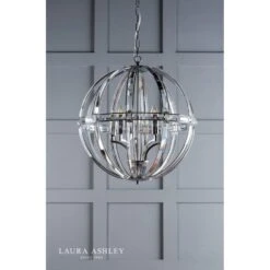 Laura Ashley AIDAN Glass & Polished Chrome 5 Light Globe Chandelier 9 Laura Ashley AIDAN Glass & Polished Chrome 5 Light Globe Chandelier -Laura Ashley aidan glass polished chrome 5 light globe chandelier p20261 40100 image