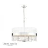 Laura Ashley ALEXA 5 Light Pendant Ceiling Light | Polished Chrome