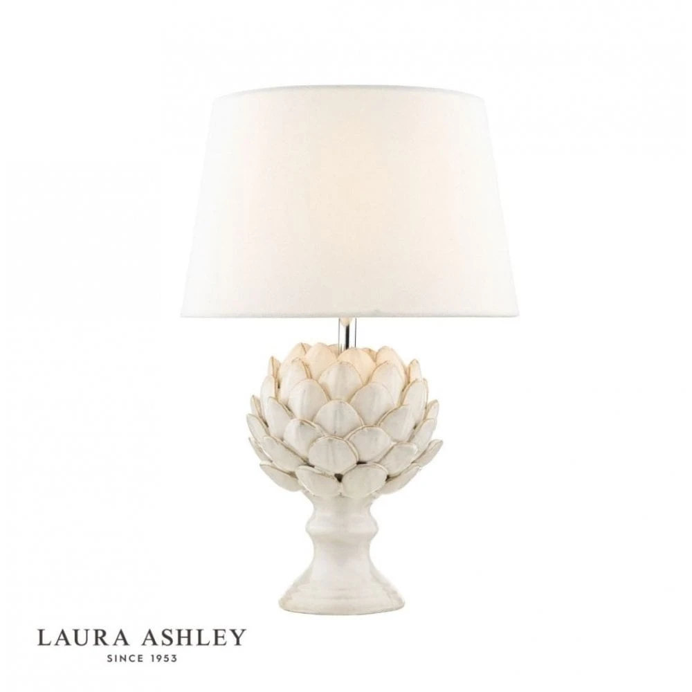 Laura Ashley ARTICHOKE Table Lamp Cream With Shade 1 Laura Ashley ARTICHOKE Table Lamp Cream With Shade
