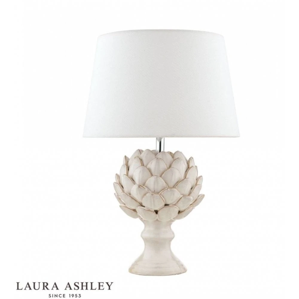 Laura Ashley ARTICHOKE Table Lamp Cream With Shade 2 Laura Ashley ARTICHOKE Table Lamp Cream With Shade - Image 2