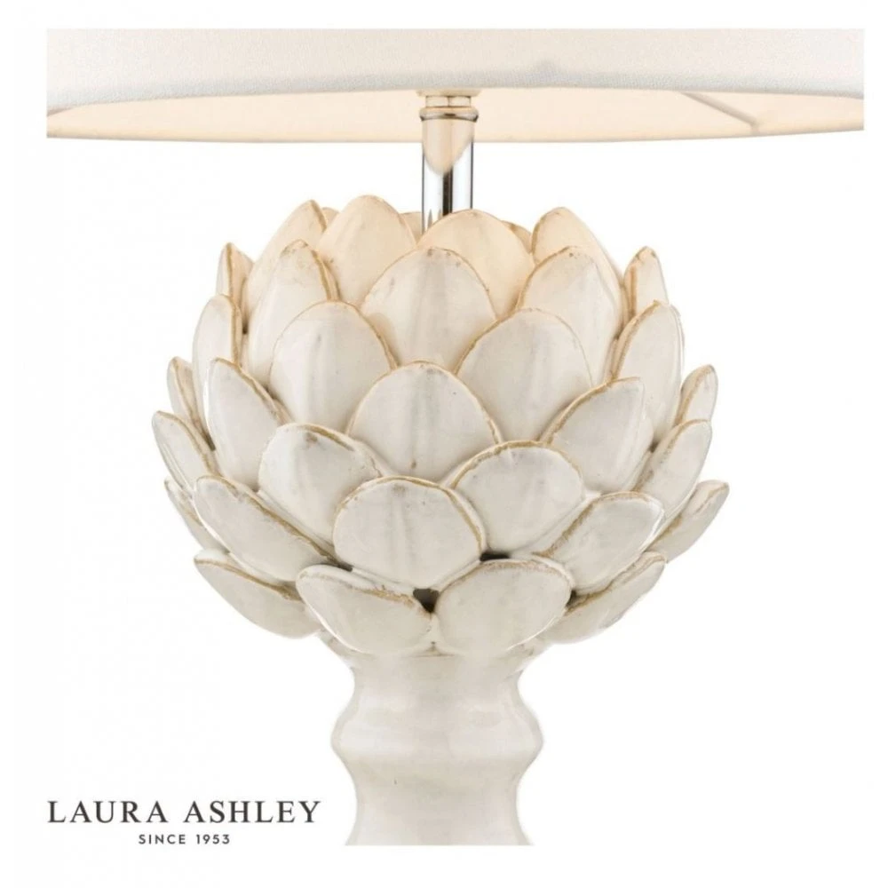 Laura Ashley ARTICHOKE Table Lamp Cream With Shade 4 Laura Ashley ARTICHOKE Table Lamp Cream With Shade - Image 4