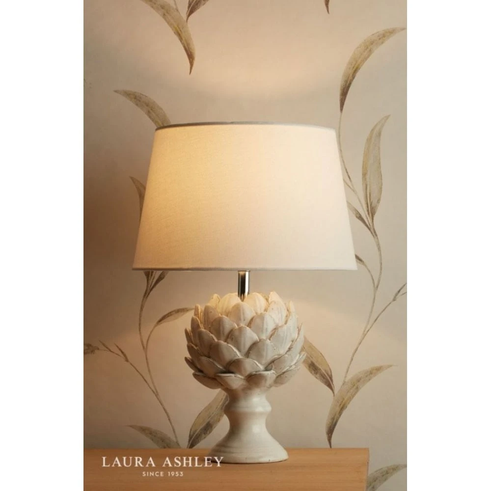 Laura Ashley ARTICHOKE Table Lamp Cream With Shade 6 Laura Ashley ARTICHOKE Table Lamp Cream With Shade - Image 6