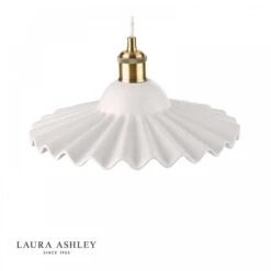 Laura Ashley BECA Large Pendant White Ceramic Antique Brass 7 Laura Ashley BECA Large Pendant White Ceramic Antique Brass -Laura Ashley beca large pendant white ceramic antique brass p21641 41117 image