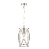 Laura Ashley BECKWORTH Polished Nickel 1 Light Ceiling Pendant Light