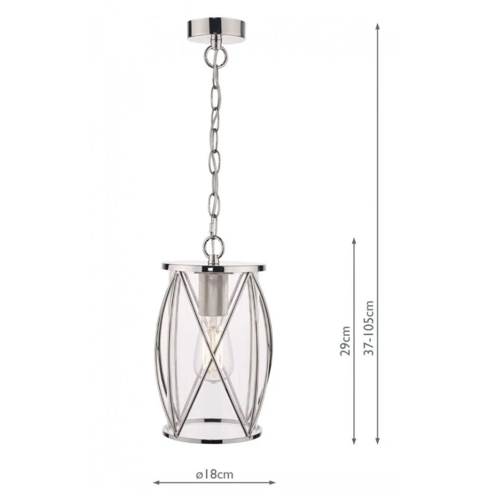 Laura Ashley BECKWORTH Polished Nickel 1 Light Ceiling Pendant Light 3 Laura Ashley BECKWORTH Polished Nickel 1 Light Ceiling Pendant Light - Image 3