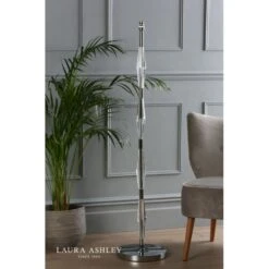 Laura Ashley BLAKE Floor Lamp | Polished Chrome | Crystal | Base Only