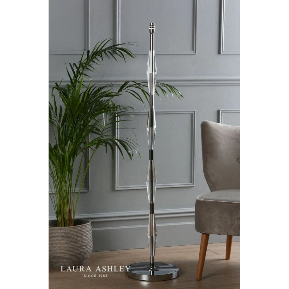 Laura Ashley BLAKE Floor Lamp | Polished Chrome | Crystal | Base Only 1 Laura Ashley BLAKE Floor Lamp | Polished Chrome | Crystal | Base Only