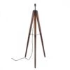 Laura Ashley BURDALE Tripod Floor Lamp | Dark Wood | Antique Brass