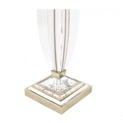 Laura Ashley CARSON Large Table Lamp Base | Polished Nickel | Crystal | Base Only -Laura Ashley carson large table lamp base polished nickel crystal base only p20207 39954 image