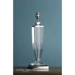 Laura Ashley CARSON Large Table Lamp Base | Polished Nickel | Crystal | Base Only -Laura Ashley carson large table lamp base polished nickel crystal base only p20207 39955 image