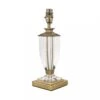 Laura Ashley CARSON Small Table Lamp Base | Antique Brass | Glass | Base Only