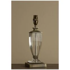 Laura Ashley CARSON Small Table Lamp Base | Antique Brass | Glass | Base Only -Laura Ashley carson small table lamp base antique brass glass base only p20215 39962 image