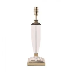 Laura Ashley CARSON Table Lamp | Polished Nickel | Crystal | Base Only