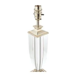 Laura Ashley CARSON Table Lamp | Polished Nickel | Crystal | Base Only -Laura Ashley carson table lamp polished nickel crystal base only p20199 39946 image