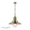 Laura Ashley CORBRIDGE Antique Brass Light Fisherman Ceiling Pendant Light