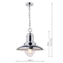 Laura Ashley CORBRIDGE Polished Chrome 1 Light Fisherman Ceiling Light 7 Laura Ashley CORBRIDGE Polished Chrome 1 Light Fisherman Ceiling Light -Laura Ashley corbridge polished chrome 1 light fisherman ceiling light p20287 40275 image