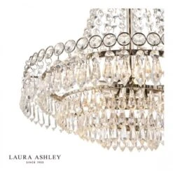 Laura Ashley ENID 5 Light Chandelier Polished Nickel Crystal 11 Laura Ashley ENID 5 Light Chandelier Polished Nickel Crystal -Laura Ashley enid 5 light chandelier polished nickel crystal p20218 40839 image