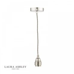 Laura Ashley FLUTE E27 Suspension Polished Nickel