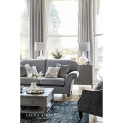 Laura Ashley GRACE Painted Patterned Glass Table Lamp With Shade -Laura Ashley grace painted patterned glass table lamp with shade p20315 40347 image