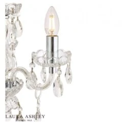 Laura Ashley HARRIET 3 Light Crystal & Polished Chrome Chandelier -Laura Ashley harriet 3 light crystal polished chrome chandelier p20318 40350 image