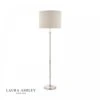 Laura Ashley HIGHGROVE Floor Lamp Polished Nickel With Shade