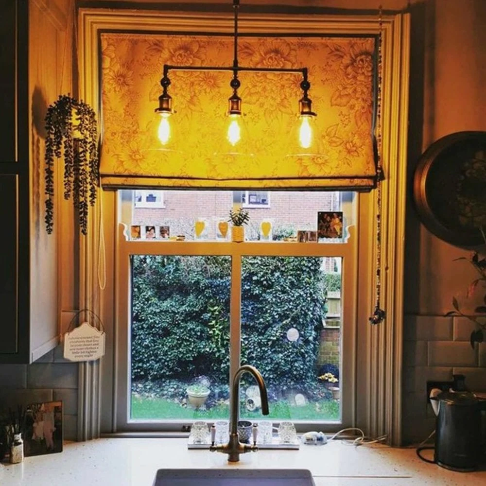 Laura Ashley ISAAC 3 Light Bar Pendant Antique Pewter With Glass Shades 5 Laura Ashley ISAAC 3 Light Bar Pendant Antique Pewter With Glass Shades - Image 5