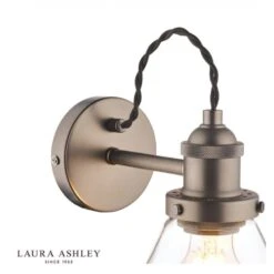 Laura Ashley ISAAC Industrial Nickel 1 Light Wall Light -Laura Ashley isaac industrial nickel 1 light wall light p20336 40369 image