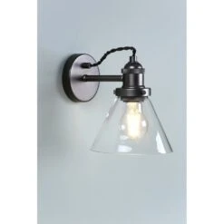Laura Ashley ISAAC Industrial Nickel 1 Light Wall Light -Laura Ashley isaac industrial nickel 1 light wall light p20336 46557 image