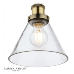 Laura Ashley ISAAC Pendant Antique Brass And Glass -Laura Ashley isaac pendant antique brass and glass p20238 40915 image