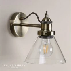 Laura Ashley ISAAC Wall Light Antique Brass Glass 11 Laura Ashley ISAAC Wall Light Antique Brass Glass -Laura Ashley isaac wall light antique brass glass p20242 40926 image