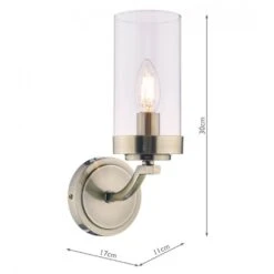 Laura Ashley JOSEPH Antique Brass 1 Light Wall Light -Laura Ashley joseph antique brass 1 light wall light p20338 41003 image