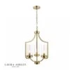 Laura Ashley JOSEPH Antique Brass 3 Light Chandelier