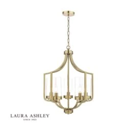 Laura Ashley JOSEPH Antique Brass 5 Light Chandelier
