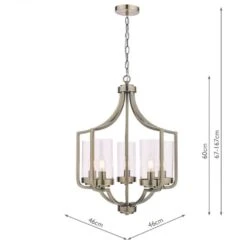 Laura Ashley JOSEPH Antique Brass 5 Light Chandelier -Laura Ashley joseph antique brass 5 light chandelier p20340 41020 image