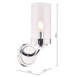 Laura Ashley JOSEPH Polished Chrome 1 Light Wall Light 8 Laura Ashley JOSEPH Polished Chrome 1 Light Wall Light -Laura Ashley joseph polished chrome 1 light wall light p20341 41008 image