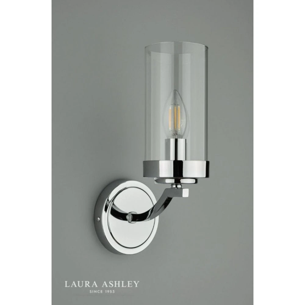 Laura Ashley JOSEPH Polished Chrome 1 Light Wall Light 5 Laura Ashley JOSEPH Polished Chrome 1 Light Wall Light - Image 5
