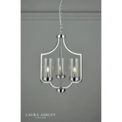 Laura Ashley JOSEPH Polished Chrome 3 Light Chandelier -Laura Ashley joseph polished chrome 3 light chandelier p20342 41026 image