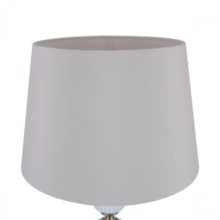 Laura Ashley CROXDEN Table Lamp With White Ribbed Glass & Antique Brass And Ivory Shade -Laura Ashley laura ashley croxden table lamp with white ribbed glass antique brass and ivory shade p24107 44707 image